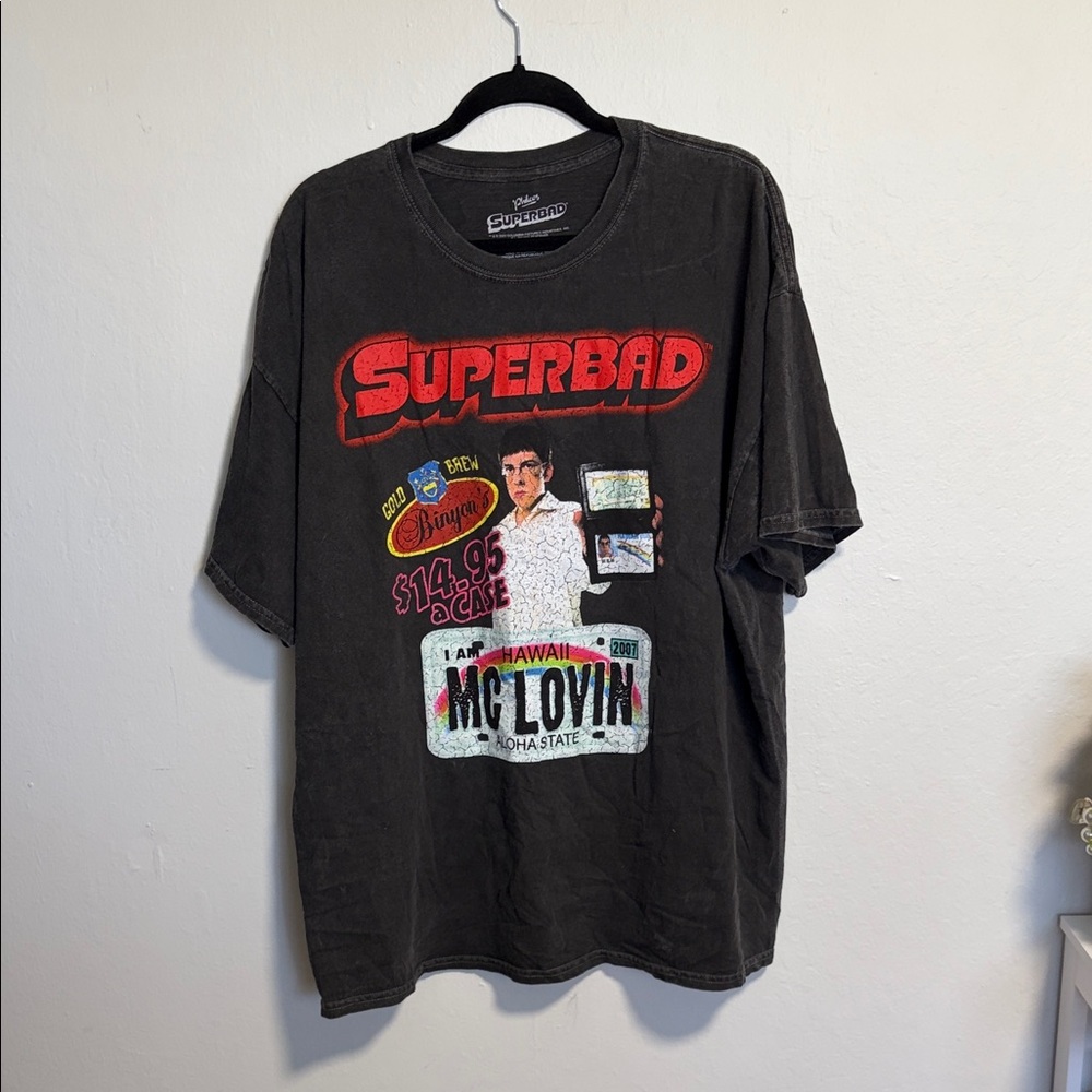 Superbad Graphic Tee - Charcoal